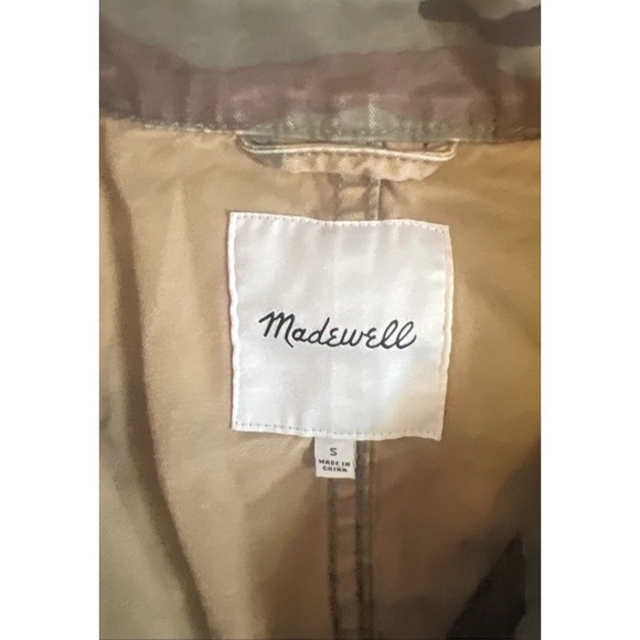 Madewell Camo Military Jacket Women's Small Utility Field Coat Size Small‎ - Picture 3 of 5